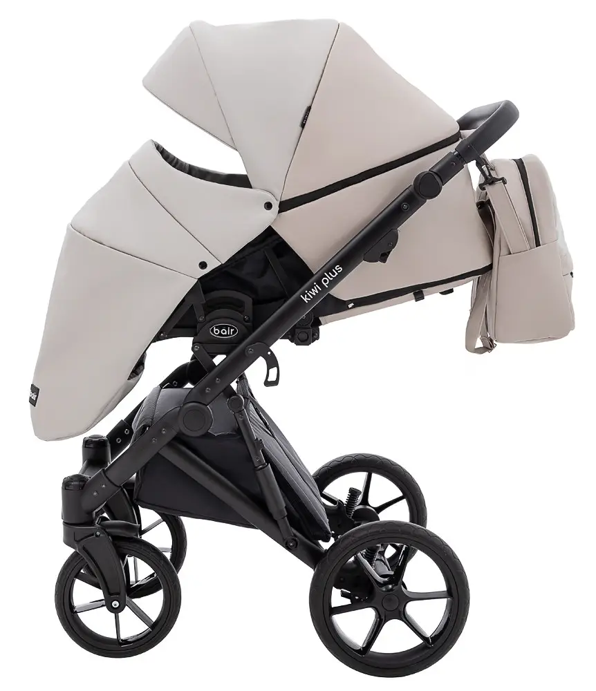 Коляска 2 в 1 Bair Kiwi Plus ECO BKP-32/33 бежевый/капучино